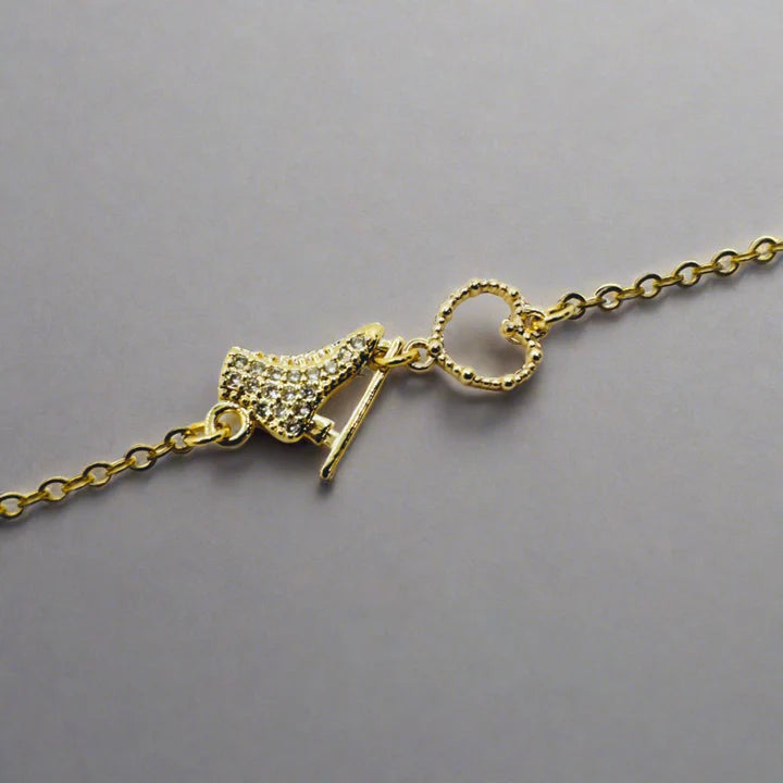 Bracelet Patin Artistique avec Cœur