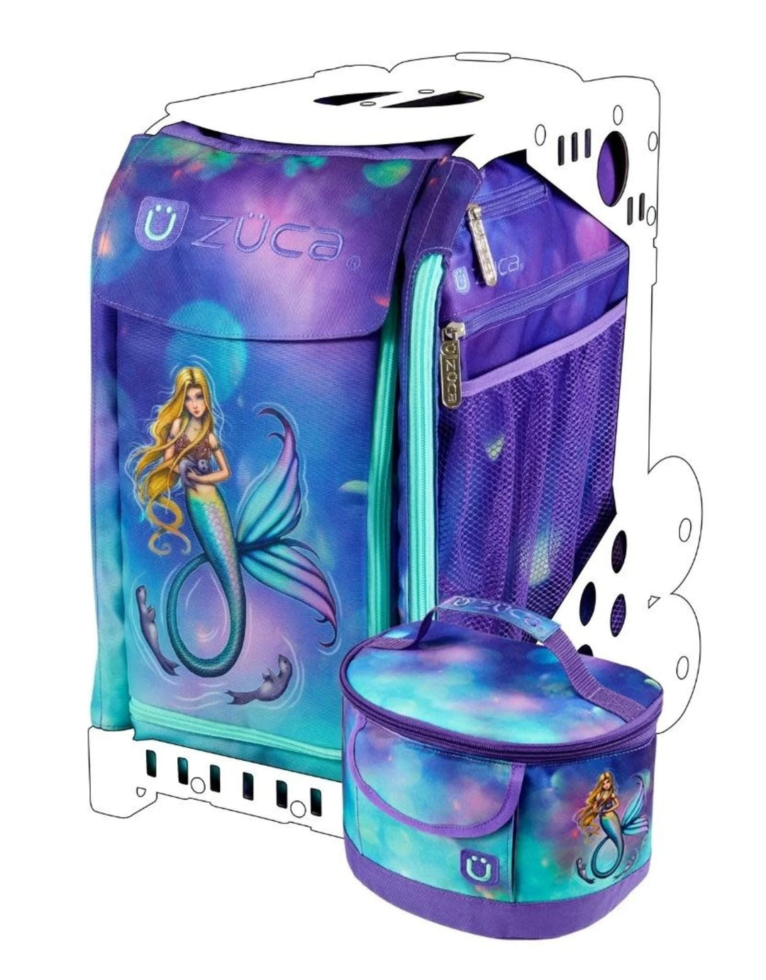 Sac Intérieur Zuca Mermaid Magic avec Boîte à Lunch
