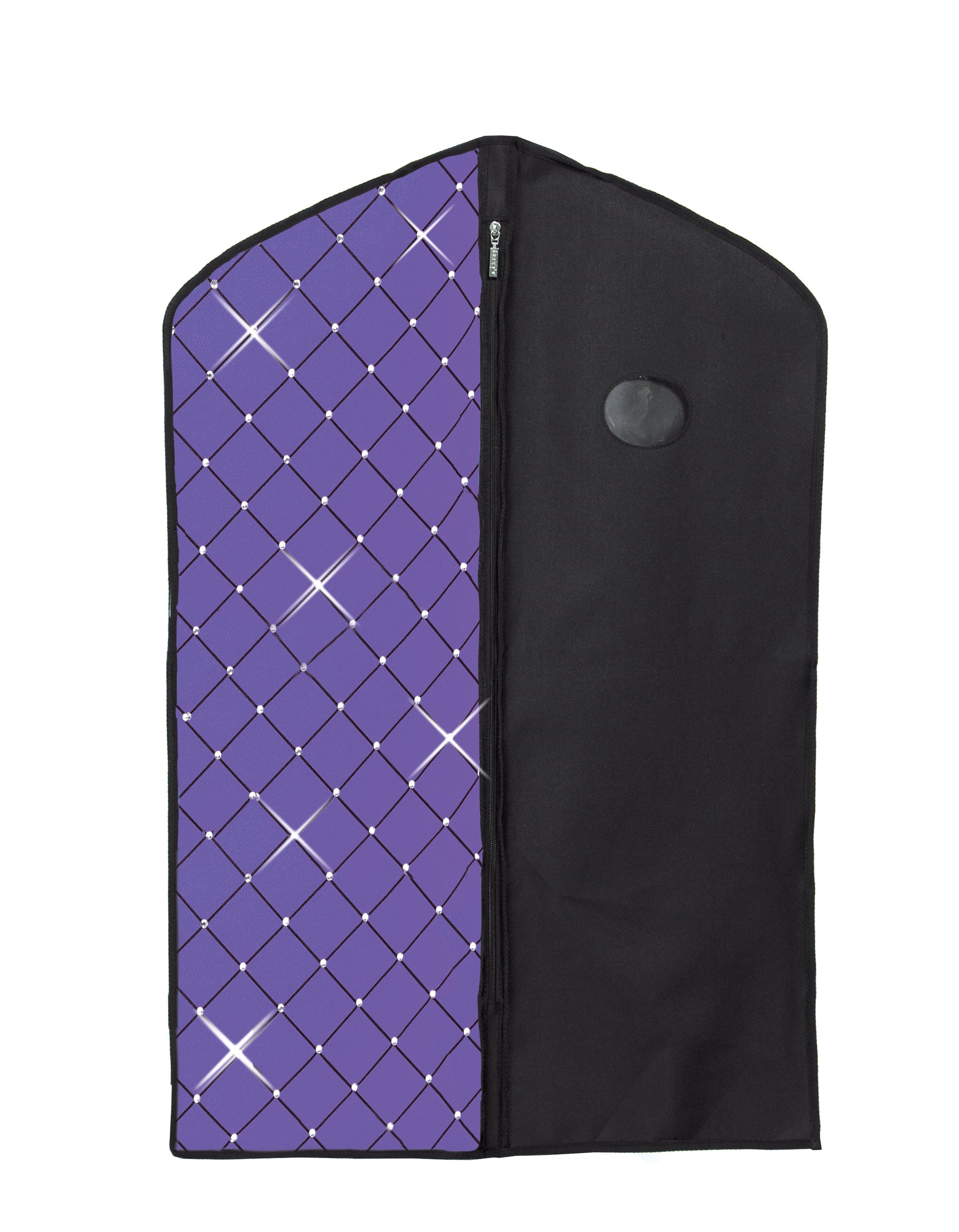 a close up of a purple and blue tie 