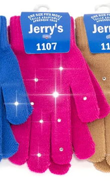 Gants avec cristaux
