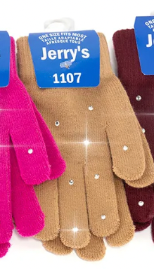 Gants avec cristaux