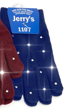 Gants avec cristaux