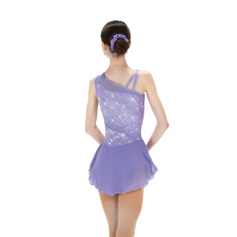 Robe Mesh Inset avec Crystaux #F24004S