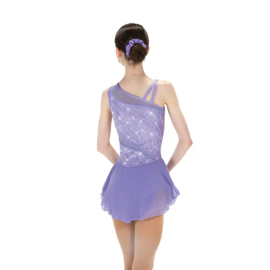 Robe Mesh Inset avec Crystaux #F24004S