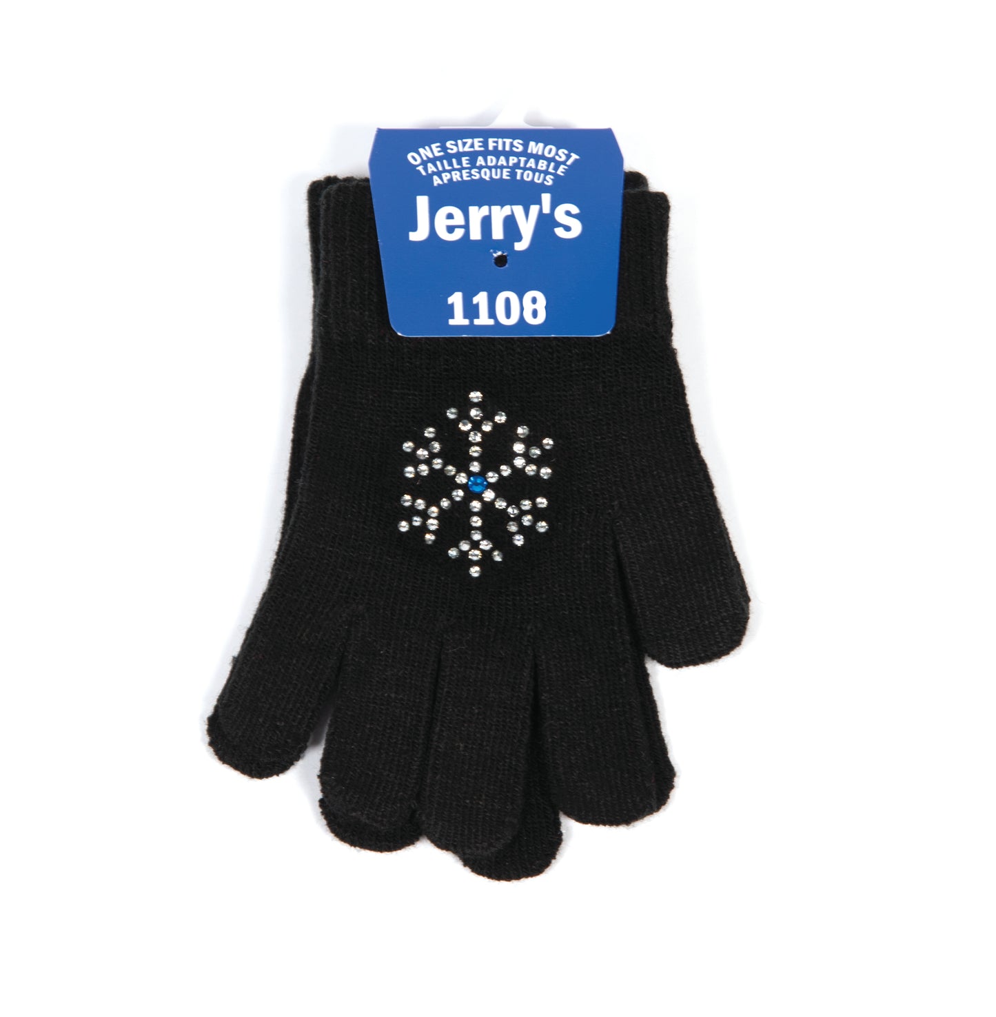 Gants avec flocon de neige en cristaux