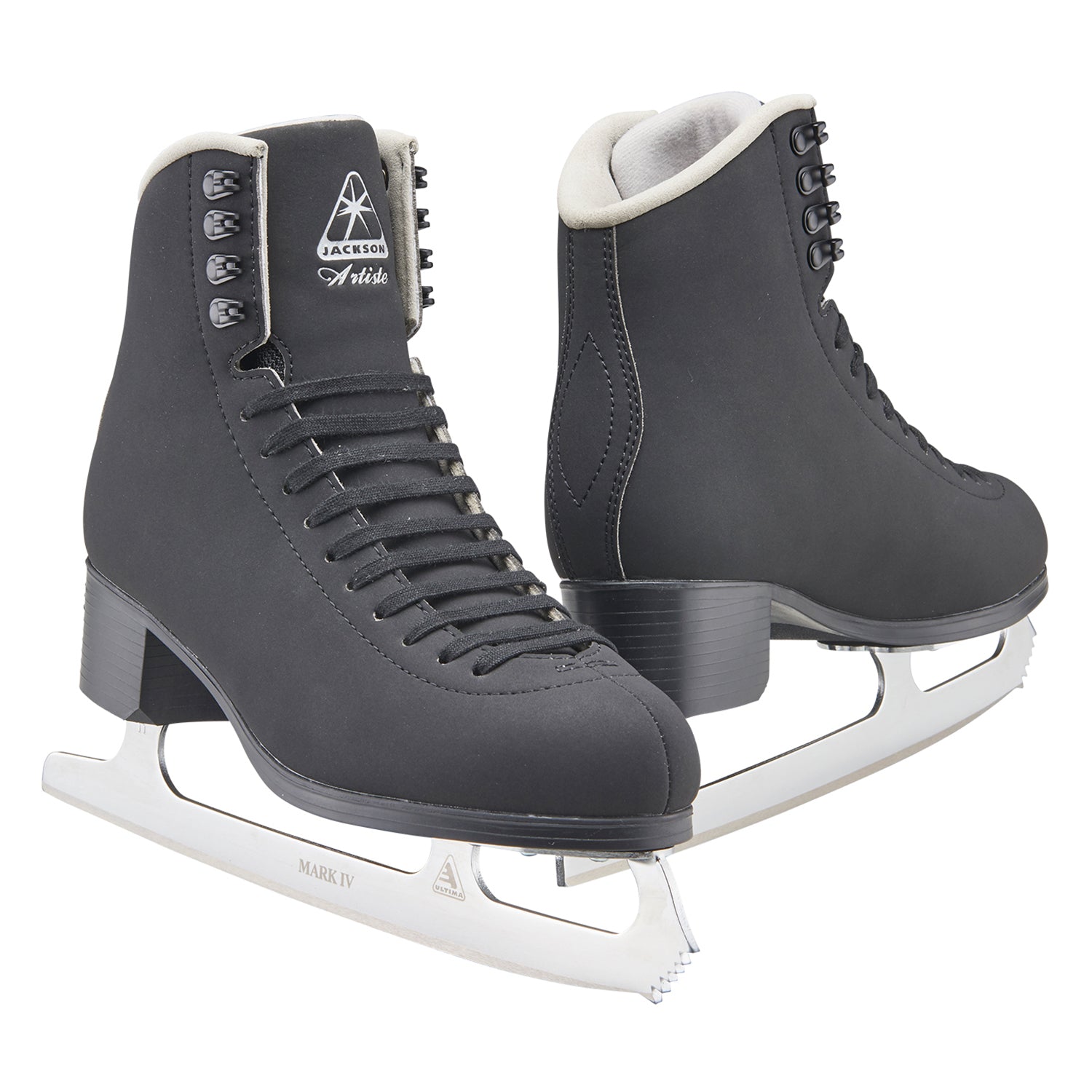 a close up of a pair of black shoes 