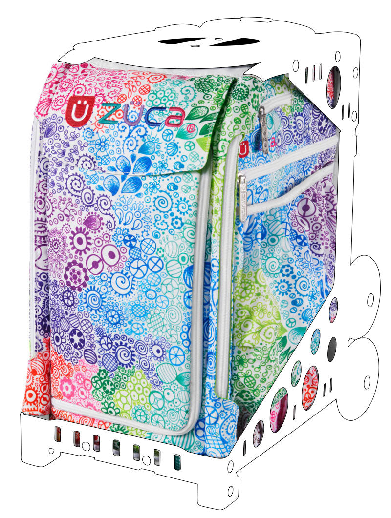 a close up of a suitcase on a table 